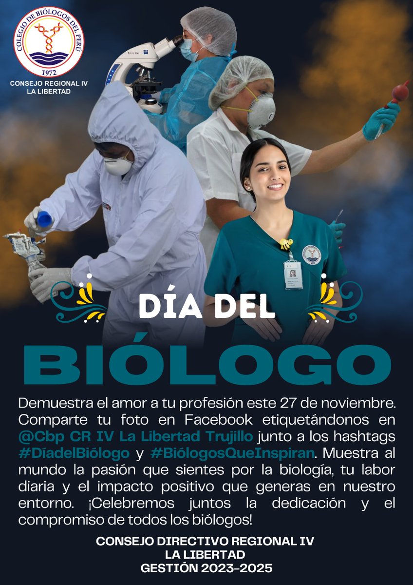cbplalibertad's tweet photo. #DíaDelBiólogo #BiólogosQueInspiran https://t.co/4lxtX3Yv5z