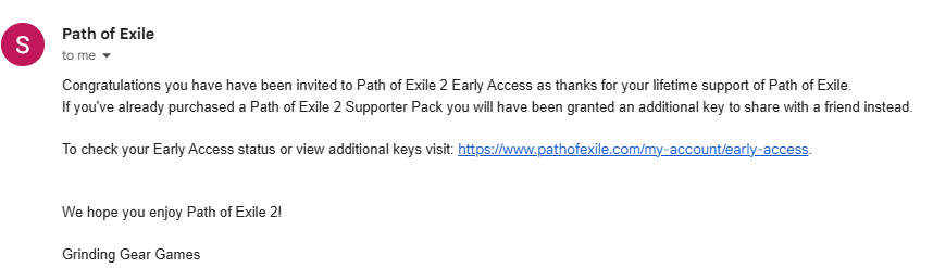 GGG sent an extra key today! You know the drill: we're choosing a winner in 48 hours (more keys on the way!). How to enter:

🔁 Retweet this
❤️ Like this post
🔔 Follow

That's it! Good luck, Exile! #PathOfExile2