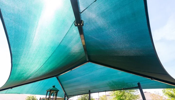 ProPlaygrounds's tweet image. Happy Wednesday! This project involved installing a custom 60’x40’x10′ rectangle, 4-post hip shade along with our poured in place rubber safety surfacing. 
#theplaygroundexperts #playgrounds #proplaygrounds