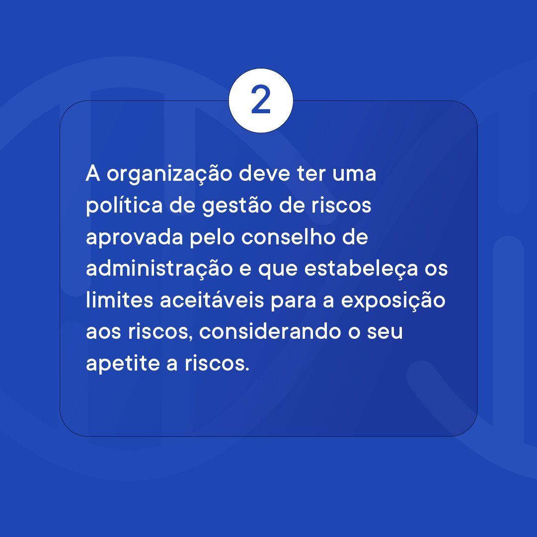 IBGC_Brasil's tweet image. Acesse o Código e entenda em detalhes o assunto: bit.ly/3ZAJJqx
#GerenciamentoDeRiscos #Empresas #IBGC #GovernançaCorporativa #BoasPráticas