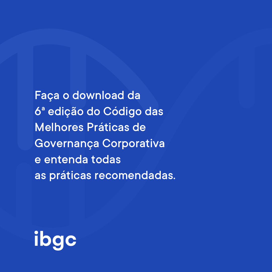IBGC_Brasil's tweet image. Acesse o Código e entenda em detalhes o assunto: bit.ly/3ZAJJqx
#GerenciamentoDeRiscos #Empresas #IBGC #GovernançaCorporativa #BoasPráticas