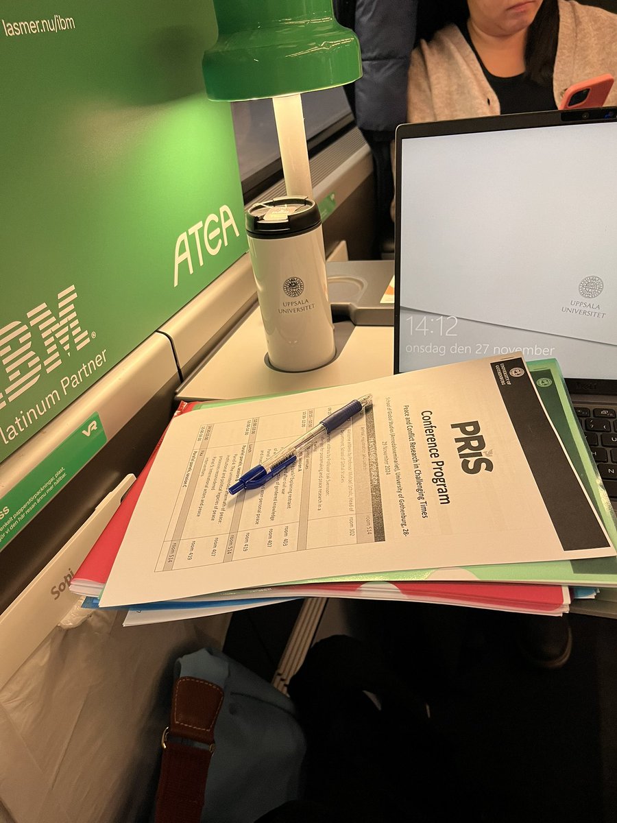 I have switched to Blue sky. Will probably never post here on X again. Also: Getting ready for PRIS conference. I love travelling by train. Much more civilized than travelling by airplane. In so many ways.