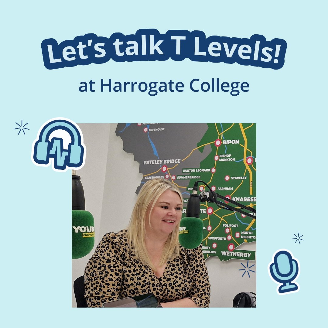 Harrogate College (@harrogatecoll) on Twitter photo What does hosting a T Level placement really involve and how do you select tasks that teach the right skills?
In this 12-minute episode of the Harrogate College Podcast, with <a href="/your_harrogate/">Your Harrogate Radio</a> radio, Verity Chessum shares Harrogate District Hospitalās experience as a T Level What does hosting a T Level placement really involve and how do you select tasks that teach the right skills?
In this 12-minute episode of the Harrogate College Podcast, with <a href="/your_harrogate/">Your Harrogate Radio</a> radio, Verity Chessum shares Harrogate District Hospitalās experience as a T Level