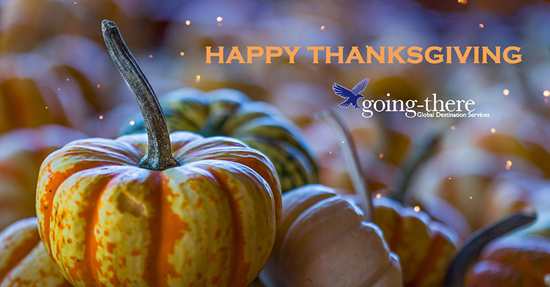 As we enter the holiday season, the Going-there team gives thanks to our partnerships across the globe. We wish those observing  Thanksgiving a safe celebration with family and friends.