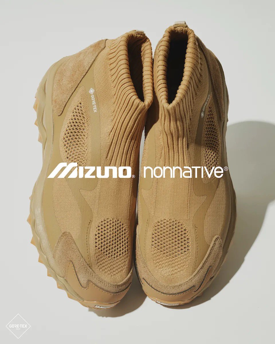 モイスティーヌ MIZUNO x nonnative 第三弾となる新色『WAVE MUJIN TL MID GTX “COGNAC
