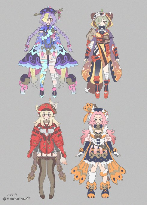 ディオナ(原神) ,クレー(原神) ,七七|ナナ(原神) ,早柚(原神) 「原神