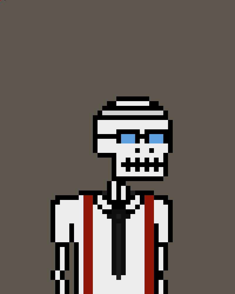 _PixelSkeletons's tweet photo. With an impeccable shirt and red suspenders that evoke elegance,💀this skeleton flaunts blue glasses that reflect his superior intellect📚✨
His jock band on his forehead adds a rebellious touch to his academic style.🧠👓

#NFT #NFTcollectibles #NFTCommunity #nftcollectors #NFTs https://t.co/9467BHUrv5