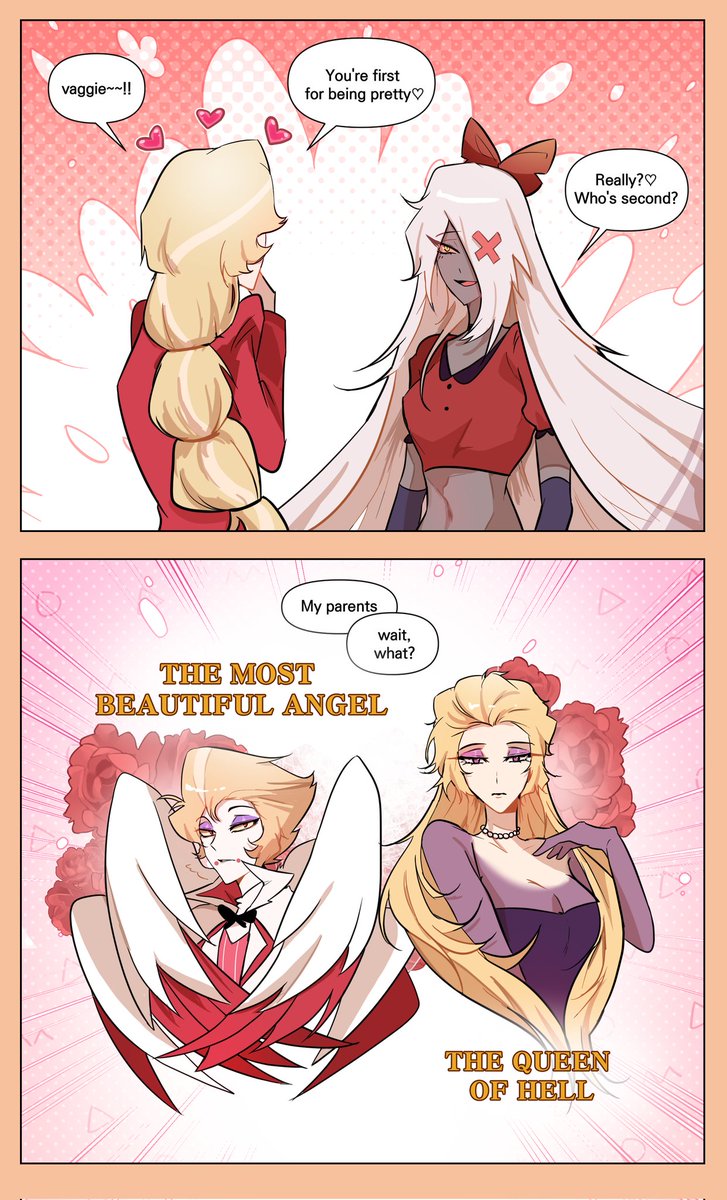 oooo0322's tweet photo. #chaggie 
#Lucilith 
#HazbinHotel 
💞 https://t.co/JvQvShA2Mq