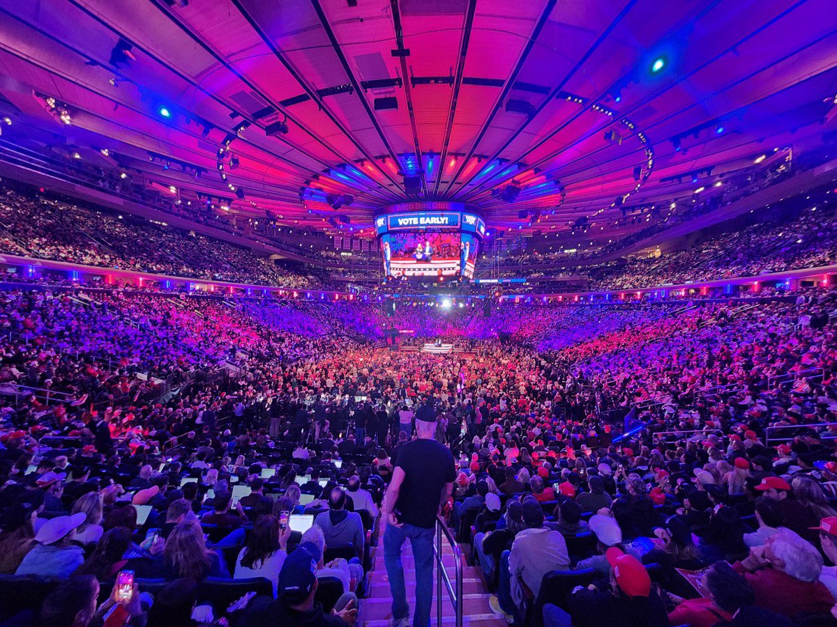 baldwin_daniel_'s tweet photo. One month ago — President Trump rocked Madison Square Garden.

Trump had his Man in the Arena moment.

The Left said it blew him the election. But it helped him win the popular vote. https://t.co/alQUj0VppO