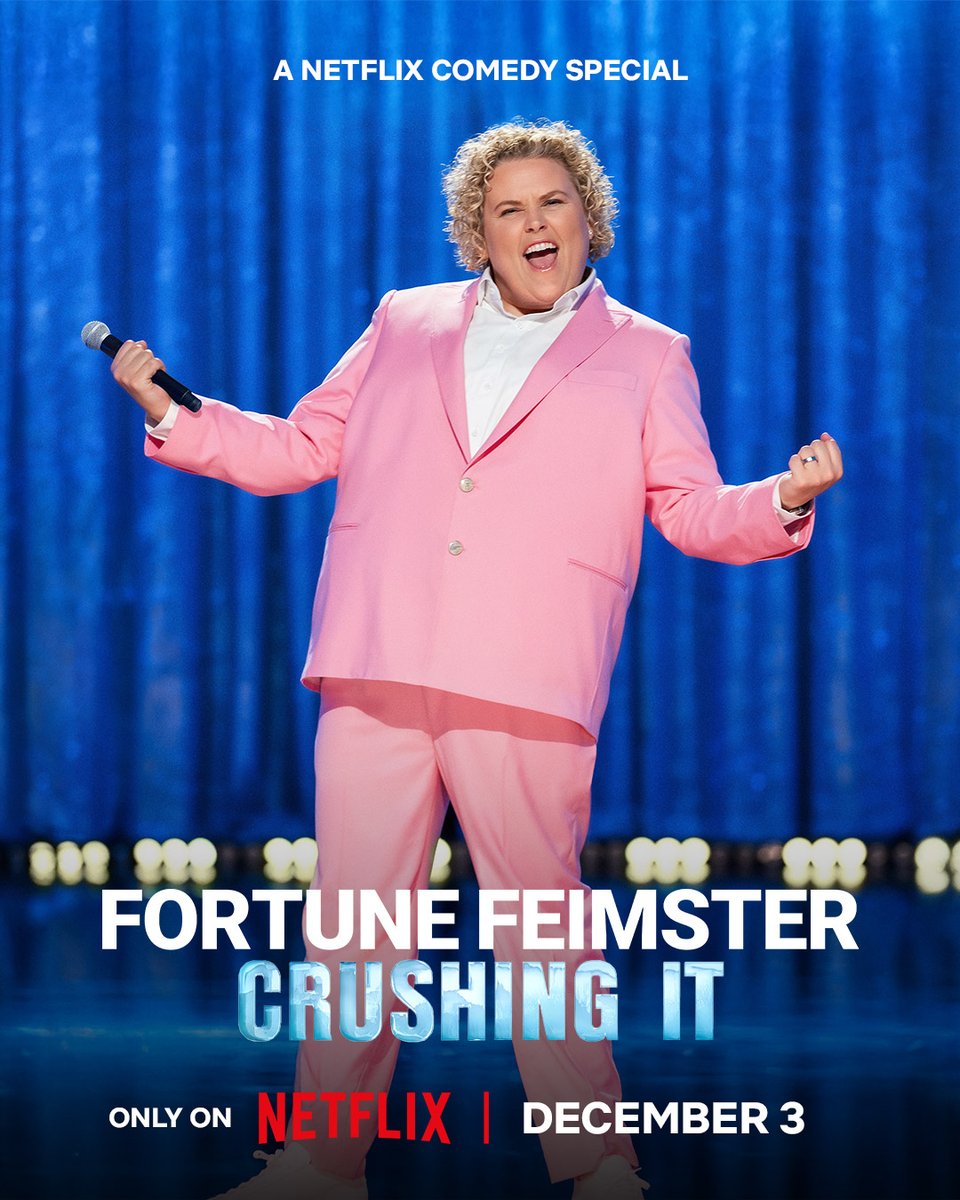 🎤 Fortune Feimster: Crushing It premieres December 3 only on Netflix!