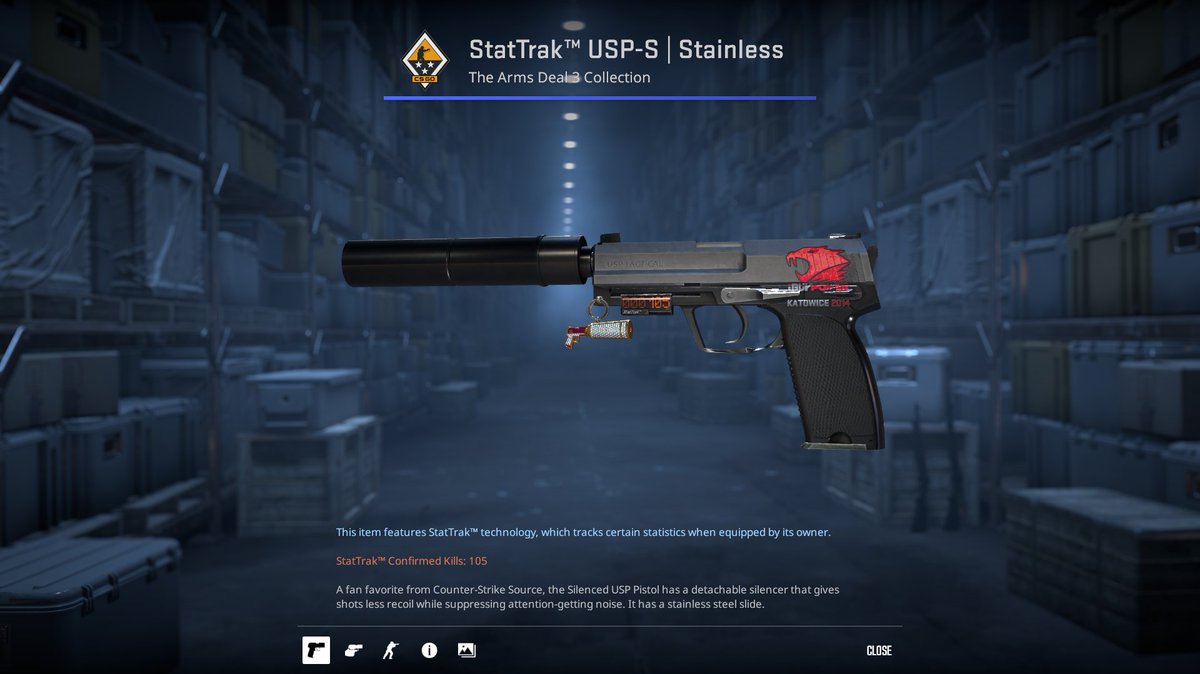 Another Kato Craft for Sale!

ST USP-S Stainless :
- IBP K14 Holo Best Pos
- Fv 0.1868

BO : No clue ( ~2200 USD, offer away)
CO : None