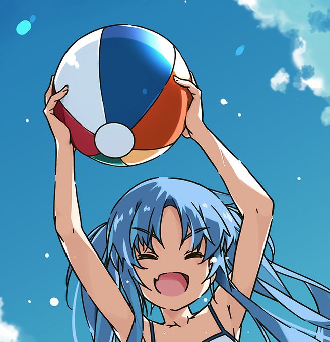 そいえばちゃんと当初予定のビーチボールに戻しました(=゜ω゜)φ 