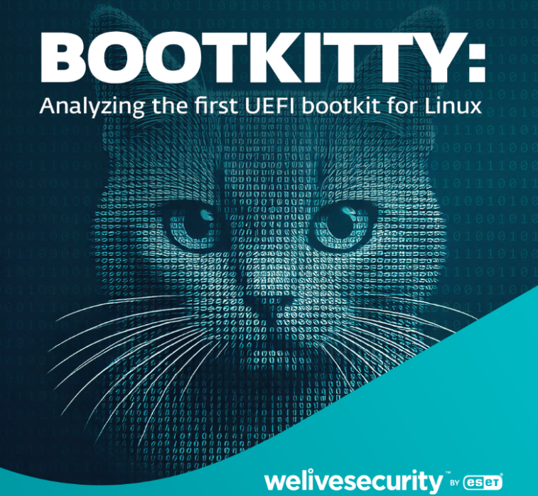 vx-underground (@vxunderground) on Twitter photo Today <a href="/ESET/">ESET</a> released a paper on "Bootkitty" the first UEFI bootkit for Linux.
We didn't even read the paper, we just liked the name and artwork Today <a href="/ESET/">ESET</a> released a paper on "Bootkitty" the first UEFI bootkit for Linux.
We didn't even read the paper, we just liked the name and artwork