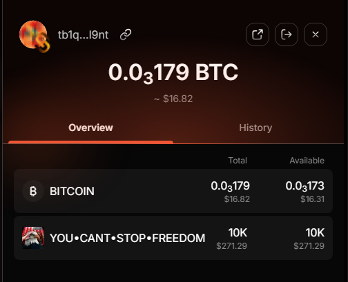 Holady520's tweet photo. @CNSR_btc Taproot Mainnet:
bc1qtpgn2hgakdk8tfaezskpfsfnkh28n93ygvykgc
Taproot testnet 4:
tb1qtpgn2hgakdk8tfaezskpfsfnkh28n93yz2l9nt https://t.co/7mBTNHqV0q