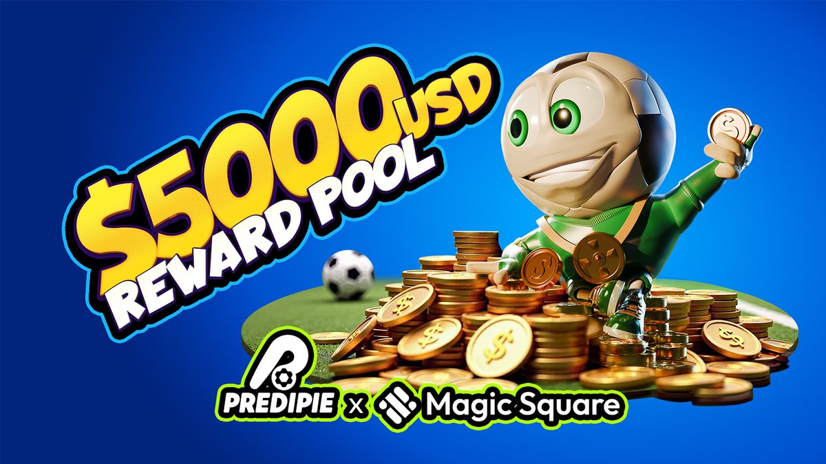 ⭐️ Predipie X MagicSquare Giveaway – 5,000 USDT Prize Pool in Collaboration!

🎉 New Deposit Campaign on Magic Store! 🎉

Get $6 by depositing $2 in Predipie via Magic Store

⚡️Be Among the First 1,250 Users!  
Connect your TON wallet, deposit $2, and earn $4 USDT, plus get an