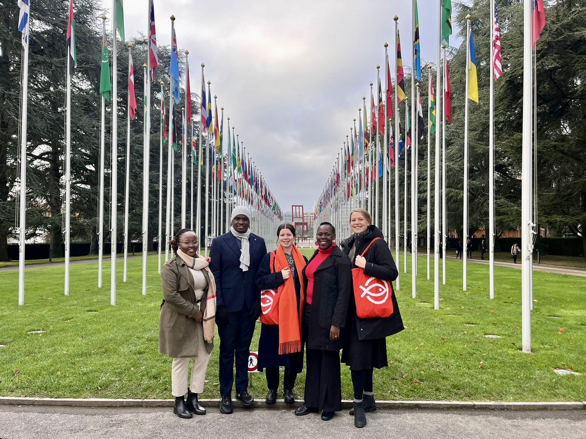 FlorenceShako's tweet photo. Happy to be in Geneva, Switzerland for the 13th United Nations Forum on Business and Human Rights with the support of @DanChurchAid. It is especially wonderful to be here with @RoyaAZH @CBarklin @Ntinyarijk @Estanab &amp; @jbyomuhangyi #bizhumanrights ✨ https://t.co/0xlJrsp4dD