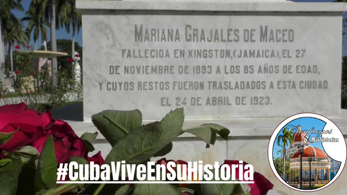 “Mariana Grajales, aquella que le dijo al hijo más pequeño: “¡Empínate, para que vayas a luchar también por tu patria!" #Fidel
#CubaViveEnSuHistoria 
#CienfuegosXMásVictorias