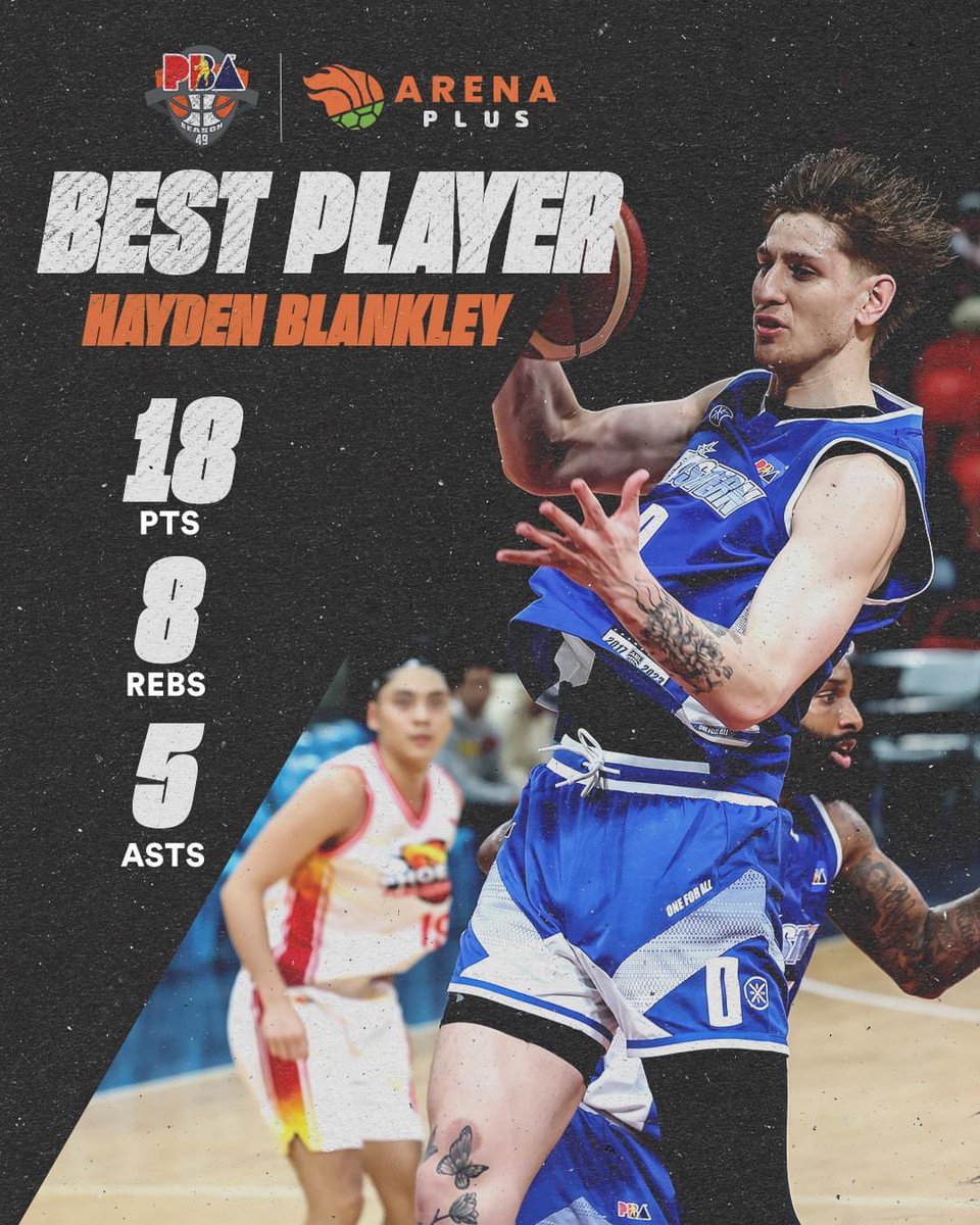 Balik Pilipinas, Hayden Blankley is the Arena Plus BPG! 

#PBAAngatAngLaban