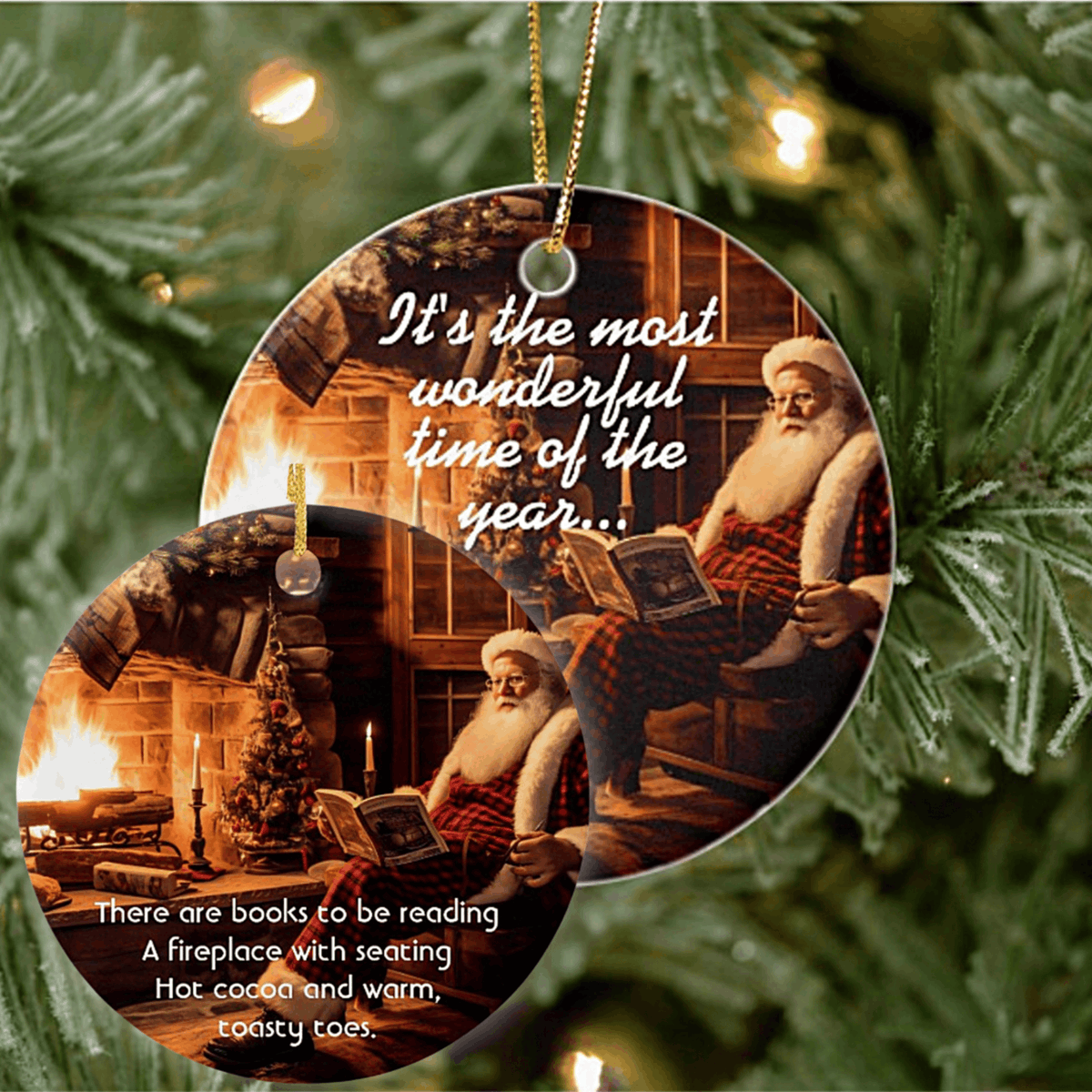 RaeannBlake's tweet photo. Most Wonderful Time of the Year Christmas Ornament
https://t.co/NRZiJlmOZa
There are books to be reading, a fireplace with seating, hot cocoa and warm, toasty toes…
#ZazzleMade #raeannblakestudios #customdesigned
#ChristmasOrnament #BookLovers #Readers https://t.co/qPOVa6rqg3