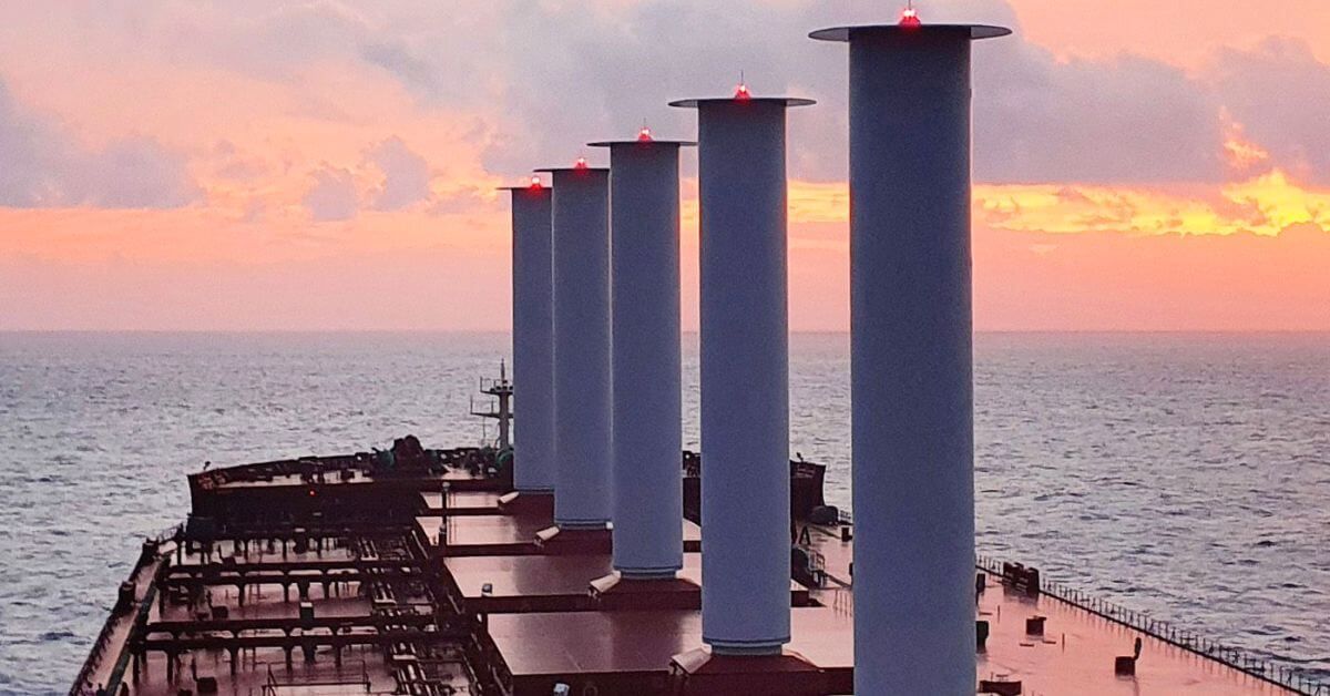 MarineInsight's tweet image. World’s First Dedicated Rotor Sail Factory Opened In China To Meet Increasing Demand 

Read the news here 👉buff.ly/4ePojKx 

#Rotor Sail #Maritime #MarineInsight #Merchantnavy #Merchantmarine #MerchantnavyShips