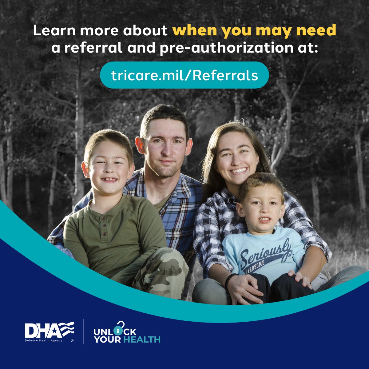 Not sure how long you or your family will have to wait for specialty care with TRICARE Prime? You can expect to get a specialty care appointment within four weeks once you get a referral.  

Learn more at: tricare.mil/referrals?utm_…