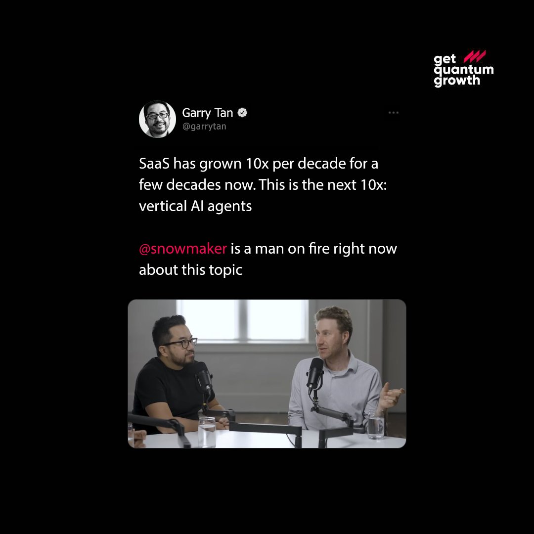 techtrackdata's tweet image. 🚀 SaaS has grown 10x per decade, and the next big leap is here: Vertical AI Agents! 🌟

#SaaS #ArtificialIntelligence #VerticalAI #TechInnovation #AIRevolution #StartupGrowth #DigitalTransformation #FutureOfWork