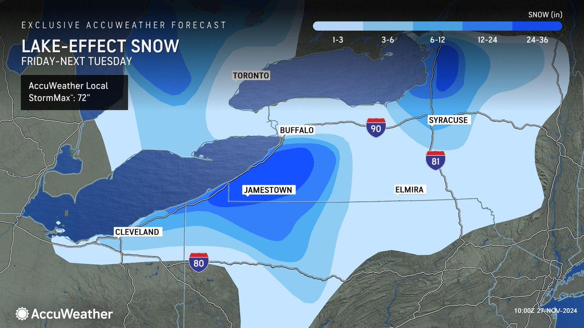 Thanksgiving and Lake-Effect Snow seem to be intertwined each year... This year is no different.