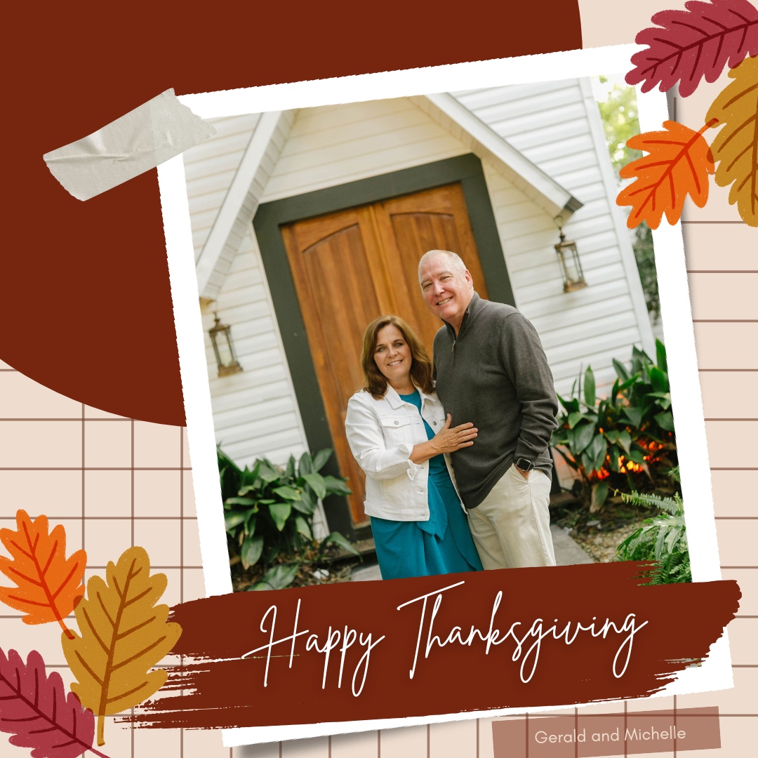 mcullison's tweet photo. From our family to yours, 
Happy Thanksgiving! 
-Gerald and Michelle
Daystar New Media https://t.co/O4pXkaHc38