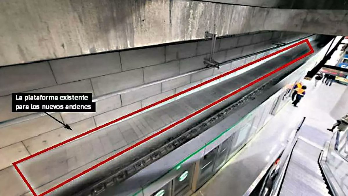 Sevquieremetro's tweet photo. 🚇¿Y SI PONEMOS 2 NUEVOS ANDENES EN PUERTA DE JEREZ?🚇

👉Por aquí pasan + 2,6 millones cada año

‼️Puerta Jerez sufre frecuentes colapsos (a veces hay que cerrarla, como en Semana Santa)

🙏Hemos planteado a @FomentoAND adaptar estas plataformas existentes como nuevos andenes https://t.co/NRiauQPo3K