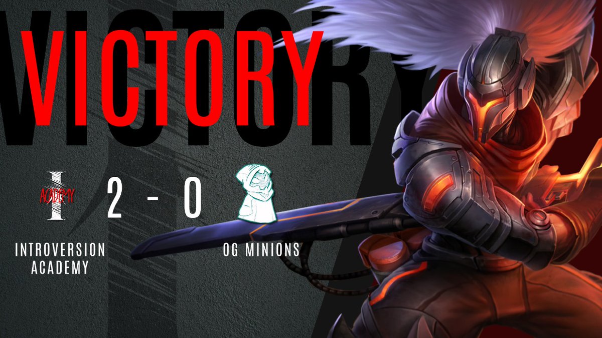 IntroversionGG's tweet photo. GG to OG Minions! 🔥

Last night’s games were intense, but through hard work and determination, we pulled through. One step closer to playoffs—let’s keep the momentum going! 💪

#LeagueOfLegends #IntroversionAcademy #PlayoffsPush
#mettlestate https://t.co/1Yws6HuB12