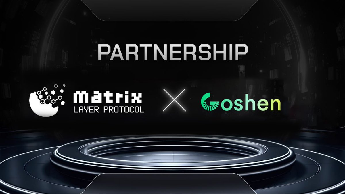 Matrix_MLP's tweet photo. 🔥Excited to announce the partnership between #MatrixLayerProtocol and @goshen_network!

⚡️Goshen, a Layer 2 Optimistic Rollup incubated by Ontology, is revolutionizing blockchain with its bitcoin EVM &amp; developer-friendly approach. 

Together, we aim to drive innovation in Web3! https://t.co/2pN67xb6OD