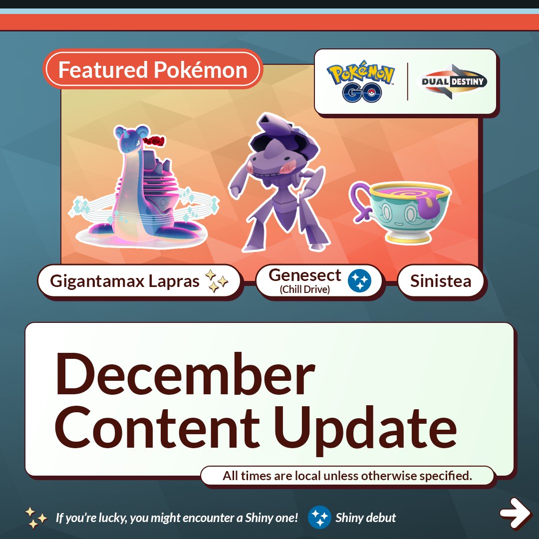 PokemonGoApp's tweet image. It may be nearing the end of the year, but there are still so many #PokemonGO adventures ahead in December!