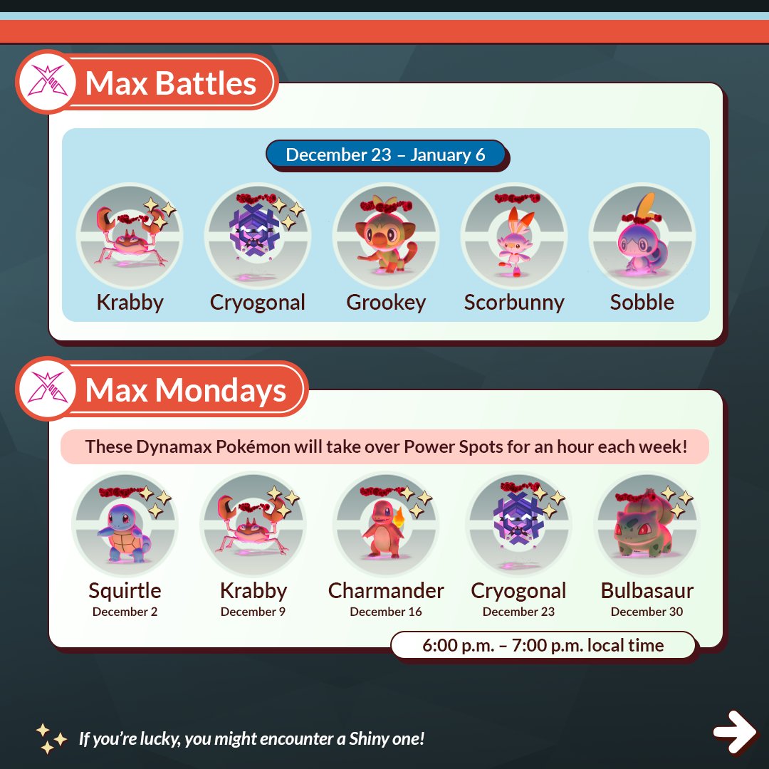 PokemonGoApp's tweet image. It may be nearing the end of the year, but there are still so many #PokemonGO adventures ahead in December!