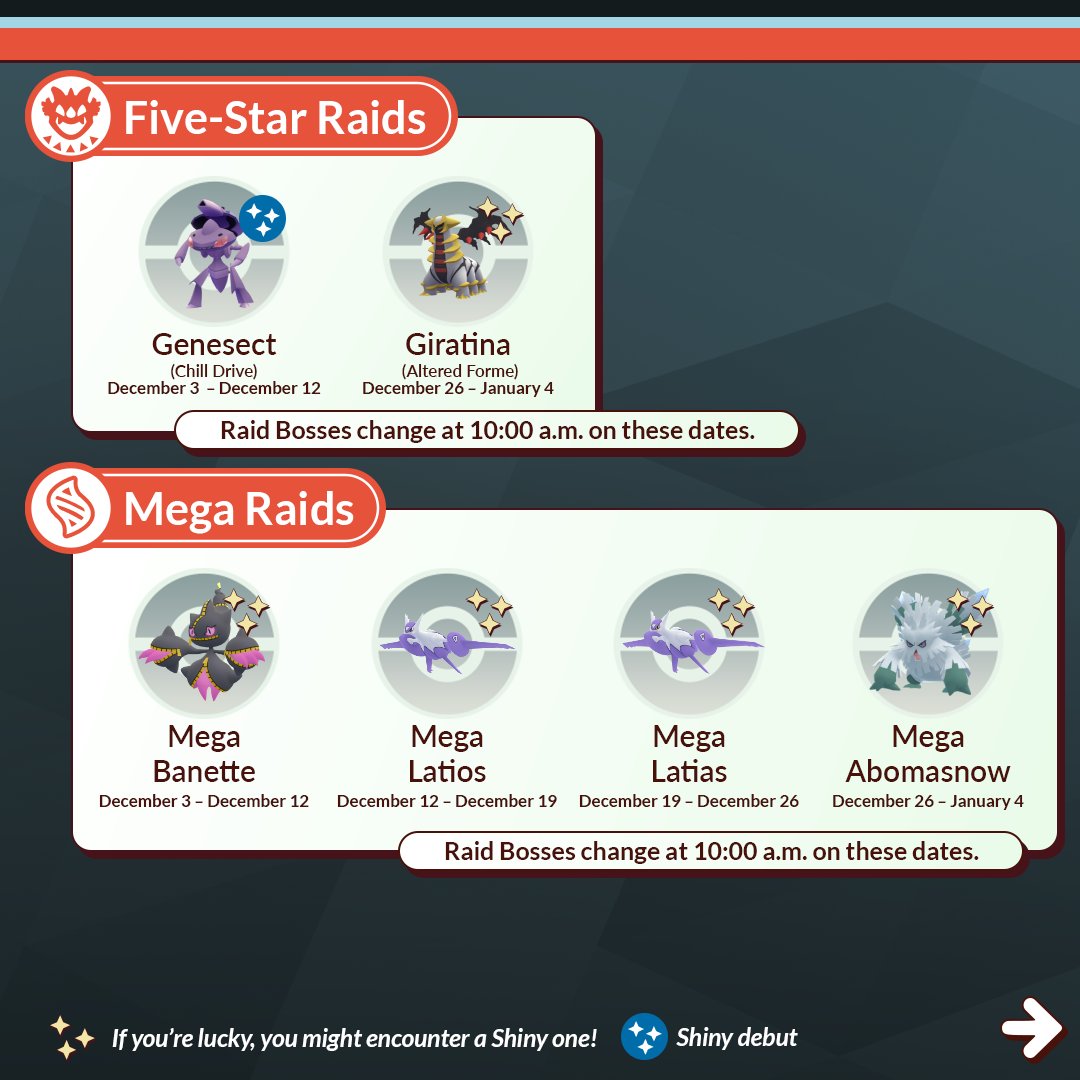 PokemonGoApp's tweet image. It may be nearing the end of the year, but there are still so many #PokemonGO adventures ahead in December!