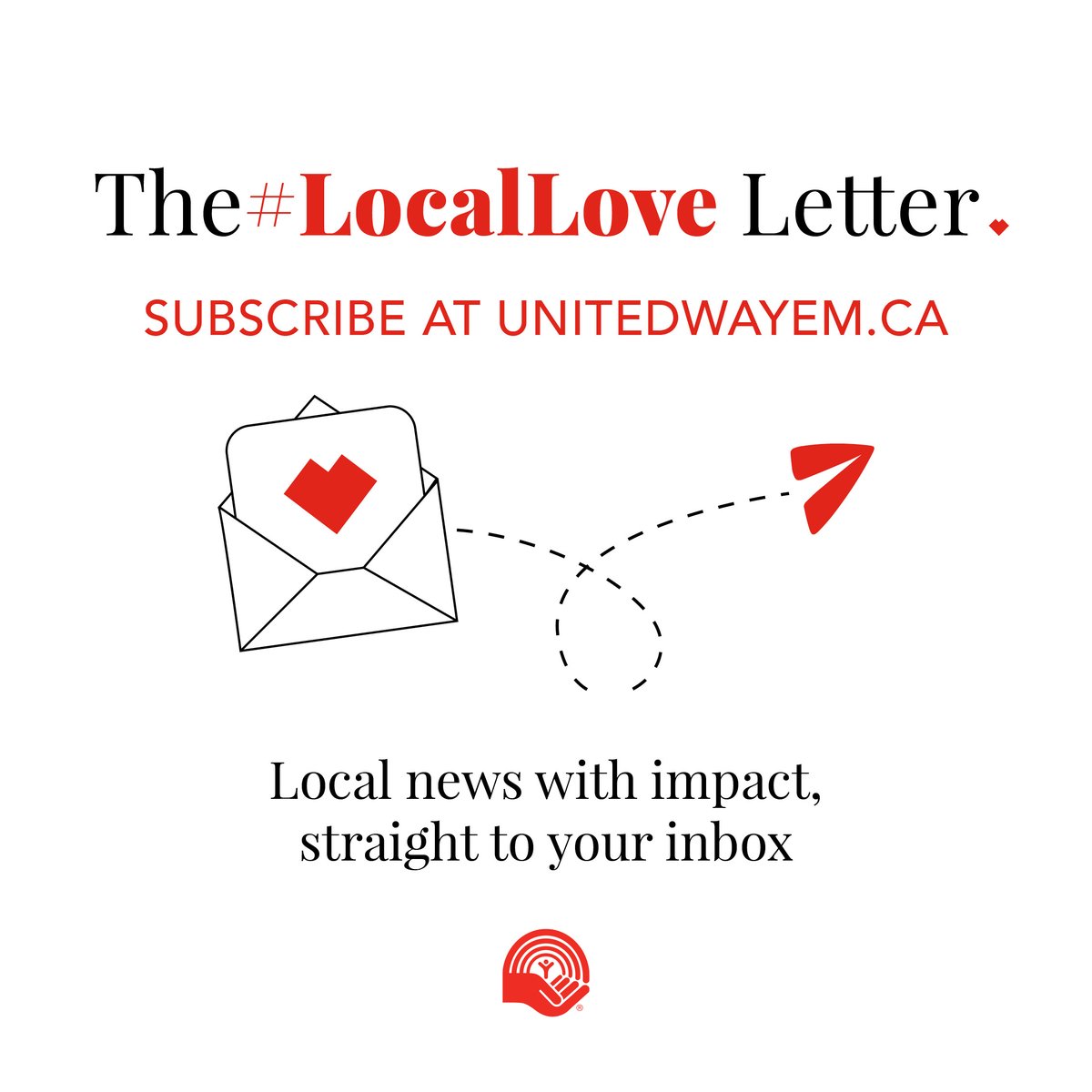 Get local news, stories, advocacy, and more straight to your inbox. Subscribe to the #LocalLove Letter and see how your support impacts our community

Subscribe here: community.unitedwayem.ca/comm/SurveyNE.…!