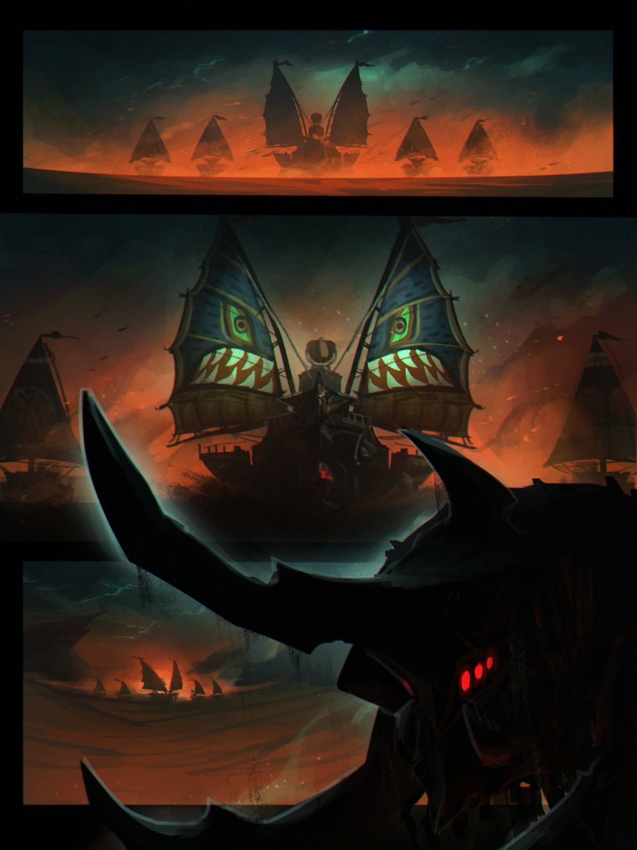 Porforever's tweet photo. Enormous Hunting (1-4) 🏜️🐛⛵️ https://t.co/UgZYJCGfJb