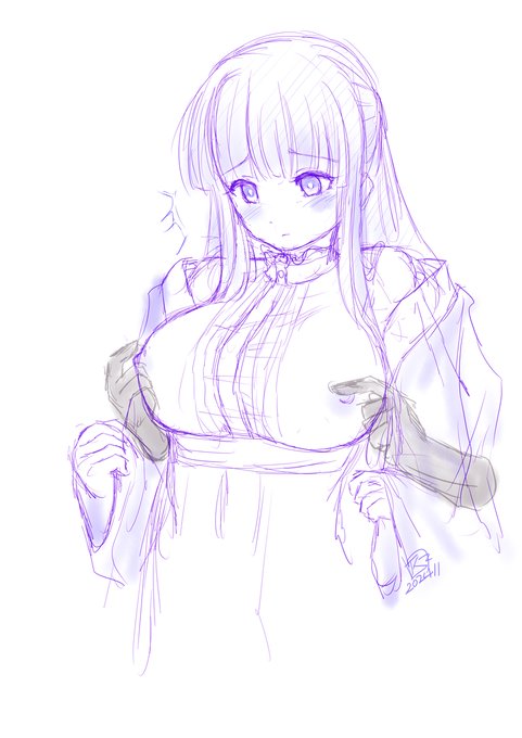 #今月描いた絵を晒そう 
これ位(;'∀')※NSFW 