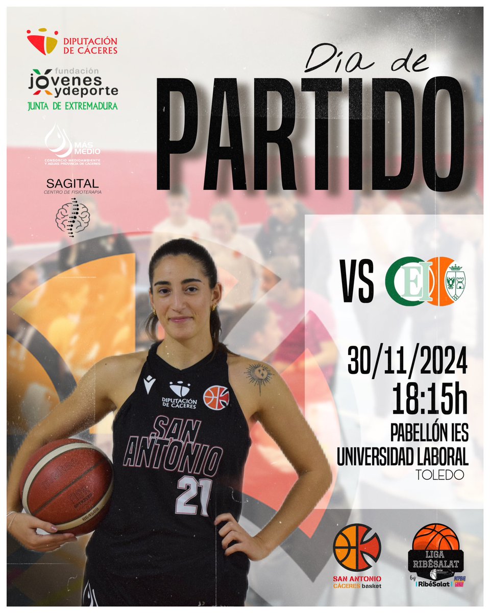 VOLVEMOS a TOLEDO 👣

Nuestro Primera Nacional busca clasificarse para la Copa Ribesalat este sábado en la jornada 7 de competición contra <a href="/CEIToledo/">C.B. CEI Toledo</a> 🫡

<a href="/medio_mas/">MásMedio Cáceres</a> 
<a href="/DiputacionCC/">DiputacionCC</a> 
<a href="/jovendeportEXT/">Jóvenes y Deportes Extremadura</a>