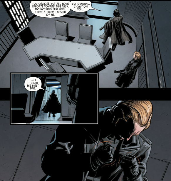 MarkPaniccia's tweet photo. #STARWARSWEDNESDAY
From LEGACY OF VADER #1
Next level torment brought on our poor General Hux! Kylo Ren is so MEAN!!! https://t.co/iFPXkFeZ7a