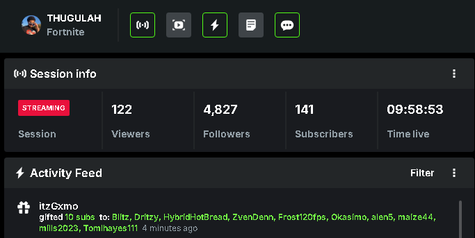 MY DOG DROPPED ANOTHER 10 GIFTED LETS GO!

WE ARE OFFICIALY 20 SUBS AWAY FROM MY MOST SUBS IN A MONTH EVER! CAN WE BREAK MY HIGHEST SUB GOAL EVER ?😭

I AM BEYOND BLESSED FOR MY COMMUNITY #THUGNATION ON TOP !🔥

YOO @KickCommunity WANNA HELP OUT THE COMMUNITY WITH A 100 GIFTED?👀