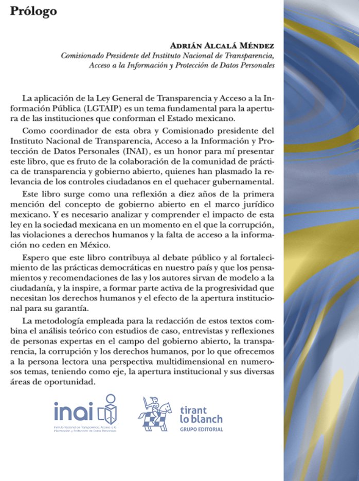 AdrianAlcala75's tweet photo. 📚En el prólogo hago una recopilación de cada uno de los artículos que integran esta obra y destaco la necesidad de reflexionar sobre el impacto de la #LGTAIP en el contexto actual. https://t.co/RQLJCzmyTN