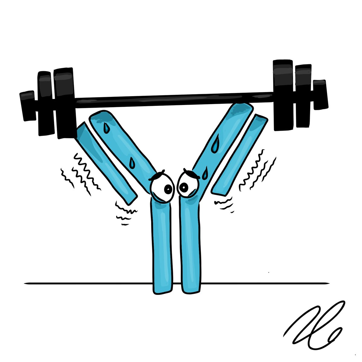 Quick one for the immunologists: Ab workout 💪🏼💪🏼💪🏼