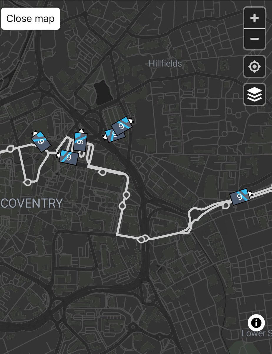 NeilAlford17's tweet photo. @nxcoventry I see the no. 9 route is running swimmingly as usual….. Batteries running low due to overuse of heating by any chance? https://t.co/aGPvotHYi8