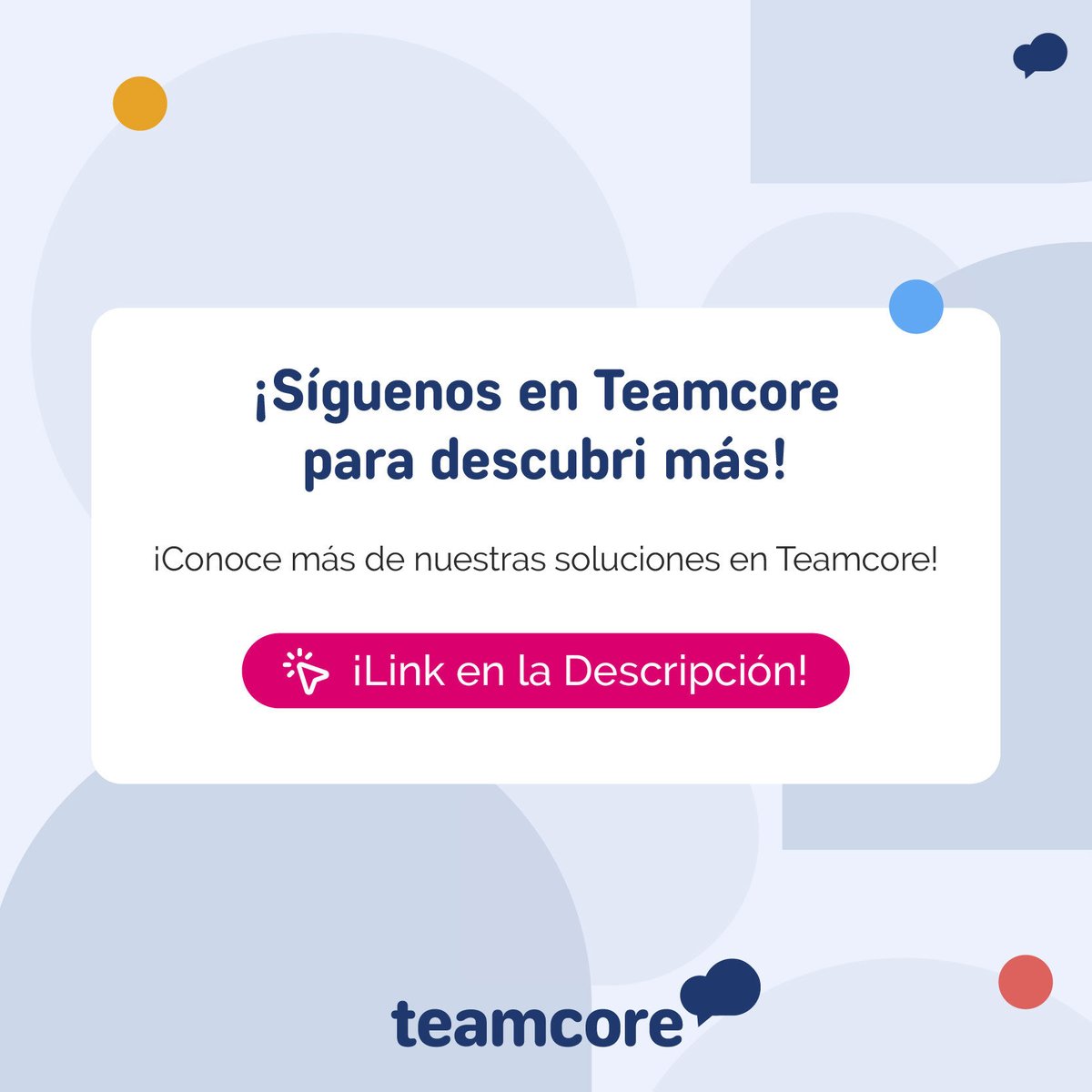 🚀 Nuestras soluciones están diseñadas para optimizar tu operación de manera integral y maximizar tus resultados. ⭐ No pierdas tiempo y síguenos en <a href="/Teamcore/">TEAMCORE</a> para descubrir más soluciones 💡