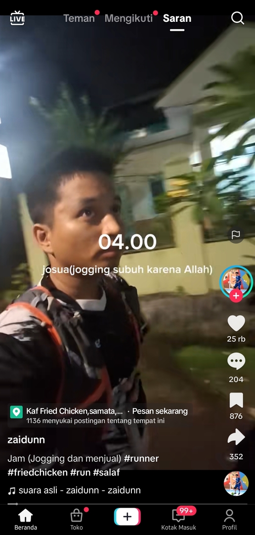 [17s] ayo ges jangan lupa besok pagi kita JOSUA dulu