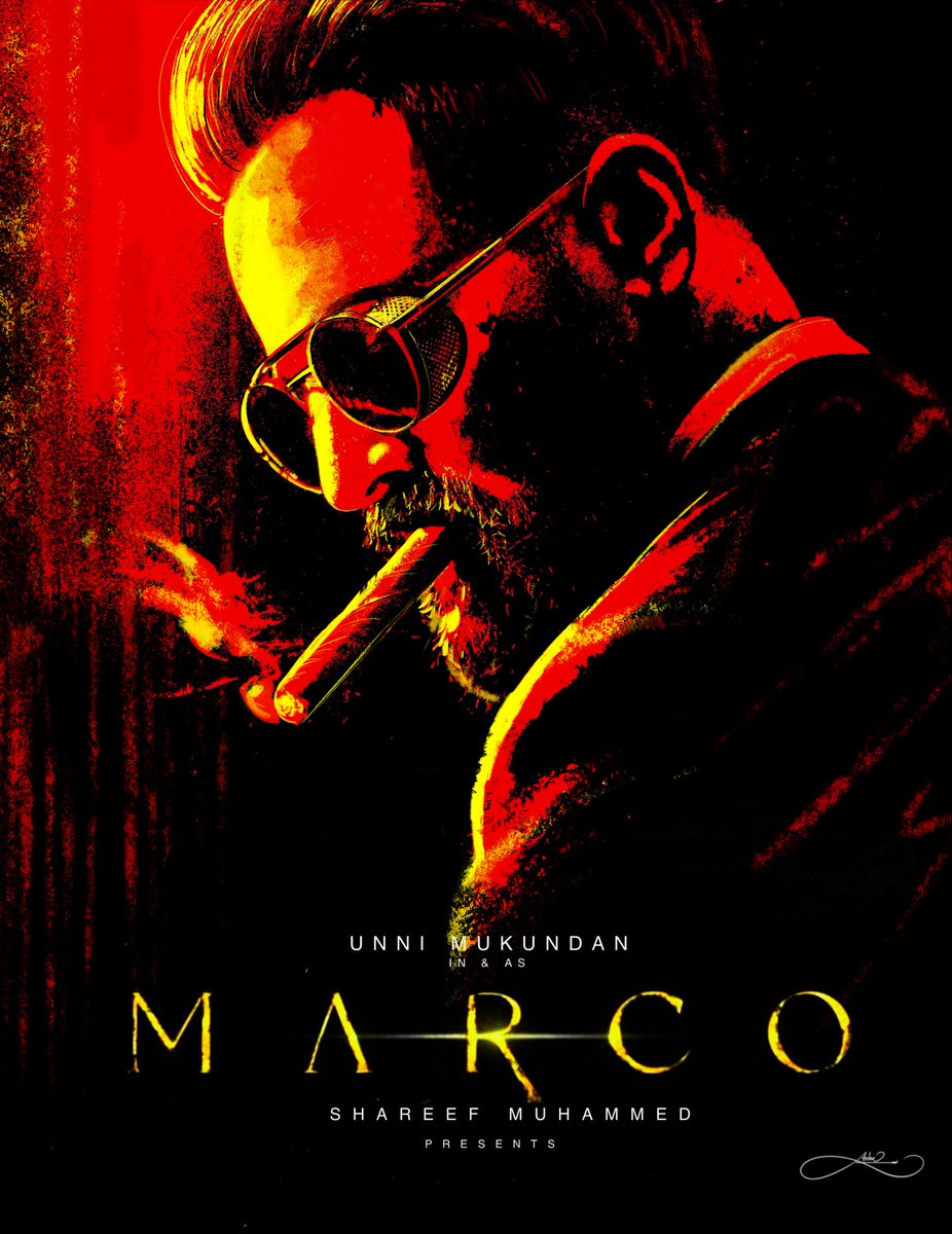 Anbuartss's tweet photo. Marco movie poster art #marco_movie #marco #digitalart #digitalpainting #anbuarts #UnniMukundan #post https://t.co/ShH8pDZn94