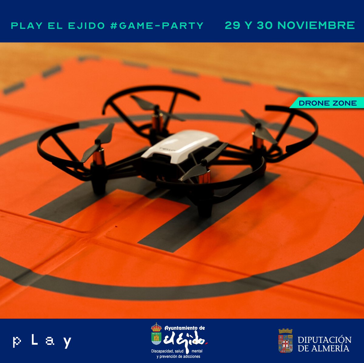 playgenpro's tweet photo. 🚁 Drone Zone
⠀
🚀 ¡Espcio aéreo confirmado!
⠀
🟢 Play EL EJIDO #GameParty
⠀
📅 29 y 30 Noviembre
📍 Antigua Nave EJIDOMAR
⠀
📝 Toda la información e inscripciones
🌐 https://t.co/M1Lj5aBZpa
⠀
#PlayGeneration #PlayGenPro #PlayElEjido #ElEjido #Ejidomar #Drone #Drones https://t.co/EHom5tnwDN
