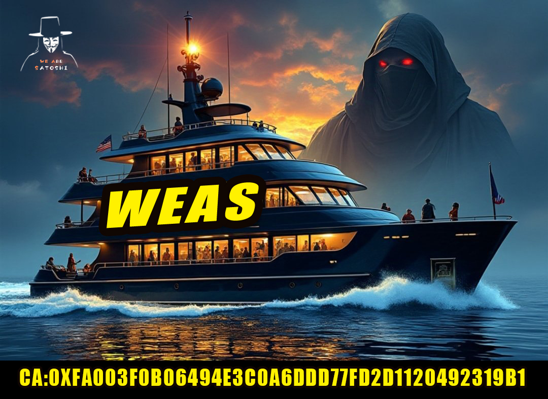 Satoshis_Sol's tweet image. Under the gaze of the giant Satoshi Nakamoto: a massive oil tanker steadily and resolutely sails across the vast ocean. Onboard, the Satoshi Nakamotos are filled with hope, discussing the future of $WEAS.