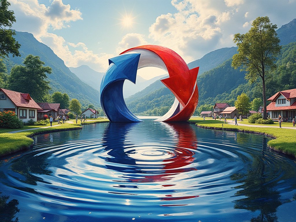 **🇺🇸 The Ripple Effect of supporting Locally Made 🇺🇸

- The money you spend locally circulates within the economy, supporting schools, roads, and public services through your spending.

Every dollar spent is a drop in a pond, creating ripples that touch every aspect of community