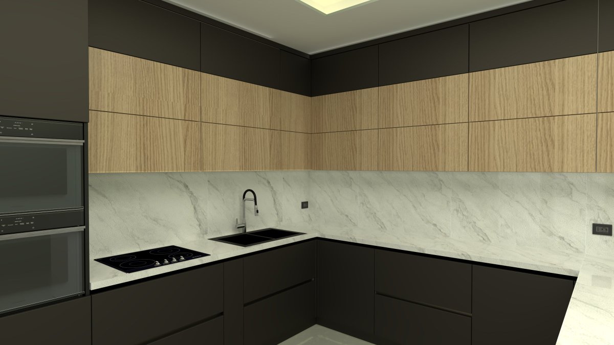 تصميم مطبخ على الطراز الحديث
#تصميم_داخلي #تصميم_مطابخ #مودرن #ديكور_داخلي